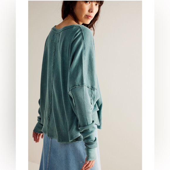 NEW Free People Microphone Drop Thermal Top - Picture 6 of 12
